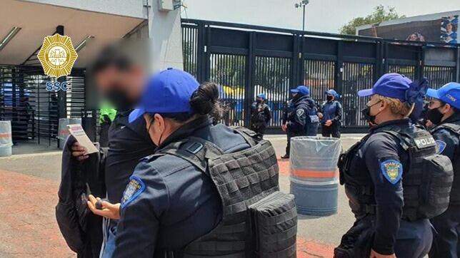 Operativos de la Policía de la CDMX en eventos masivos. Foto: SSC
