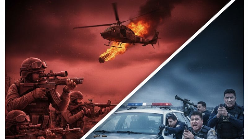 Narco con armas de guerra, policías con pistolas y sin blindaje: así es enfrentar a los cárteles