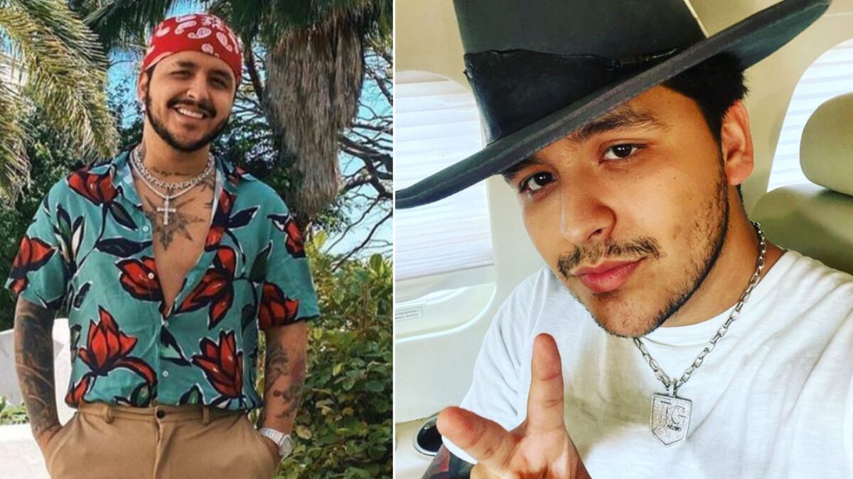El look de Christian Nodal en España causó furor.