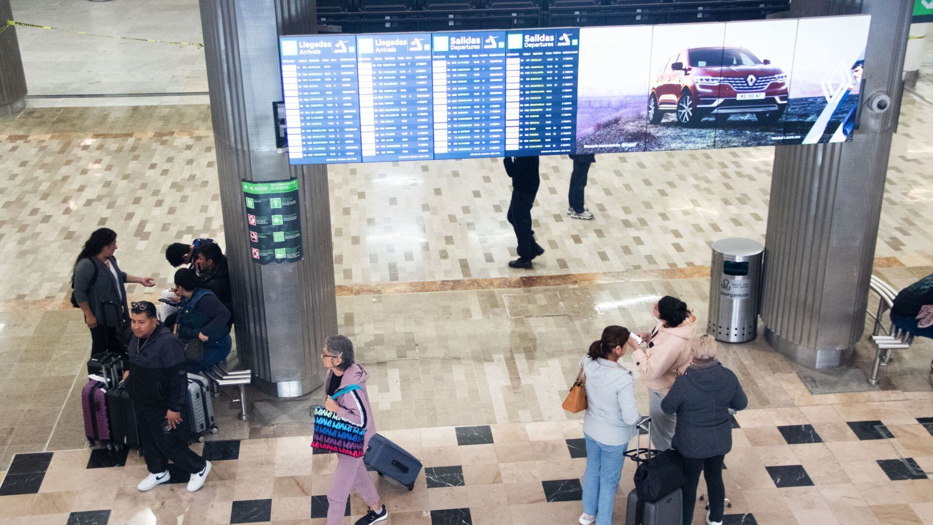 Cambio de horario pantallas del AICM a qué se debe