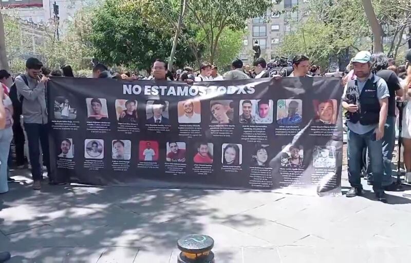 Estas movilizaciones por parte de la FEU forman parte de la preocupación por la crisis de desapariciones que vive Jalisco. ESPECIAL/ REDES SOCIALES