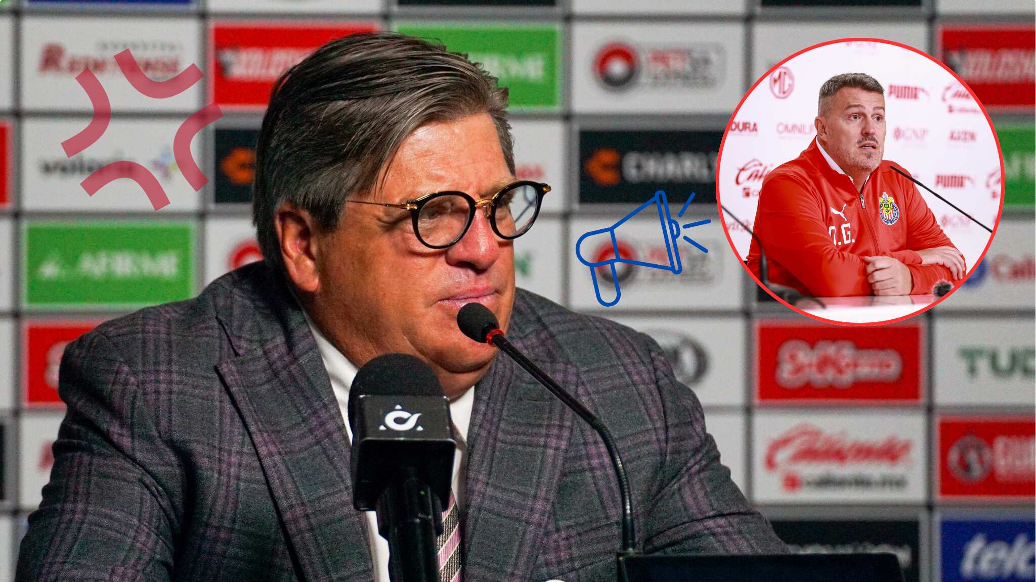 Piojo Herrera tunde al DT de Chivas tras sus primeras palabras en su presentación