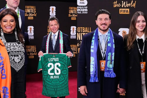 Políticos mexicanos presumen su presencia en el sorteo del Mundial 2026