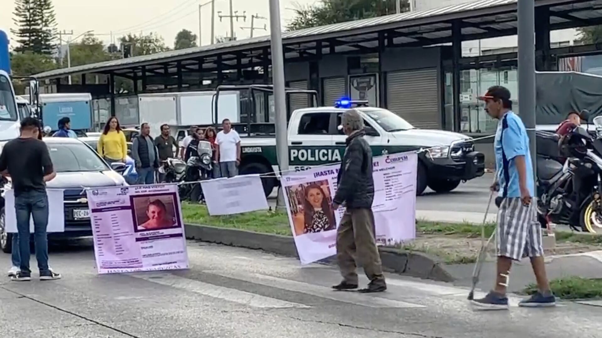 Bloqueo por desaparecida en la GAM.
