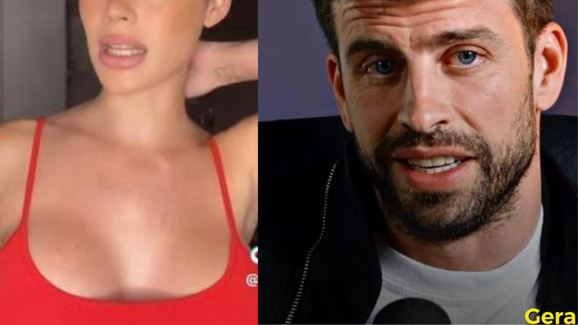 Gerard Piqué y Nadia Jémez