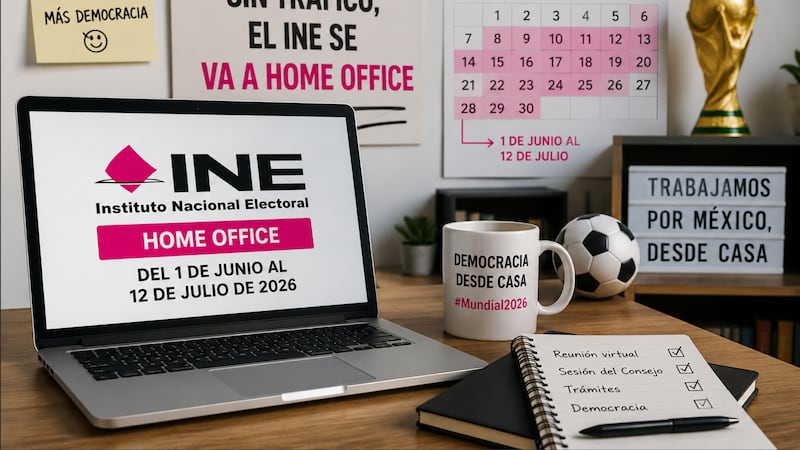 INE hará home office por Mundial 2026; así trabajará durante 42 días