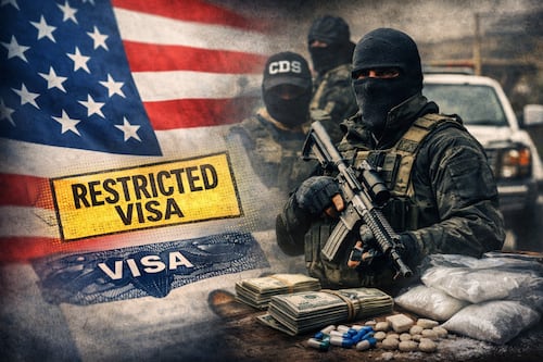 EE.UU. refuerza estrategia contra narcotráfico: restringe visas a entorno del Cártel de Sinaloa