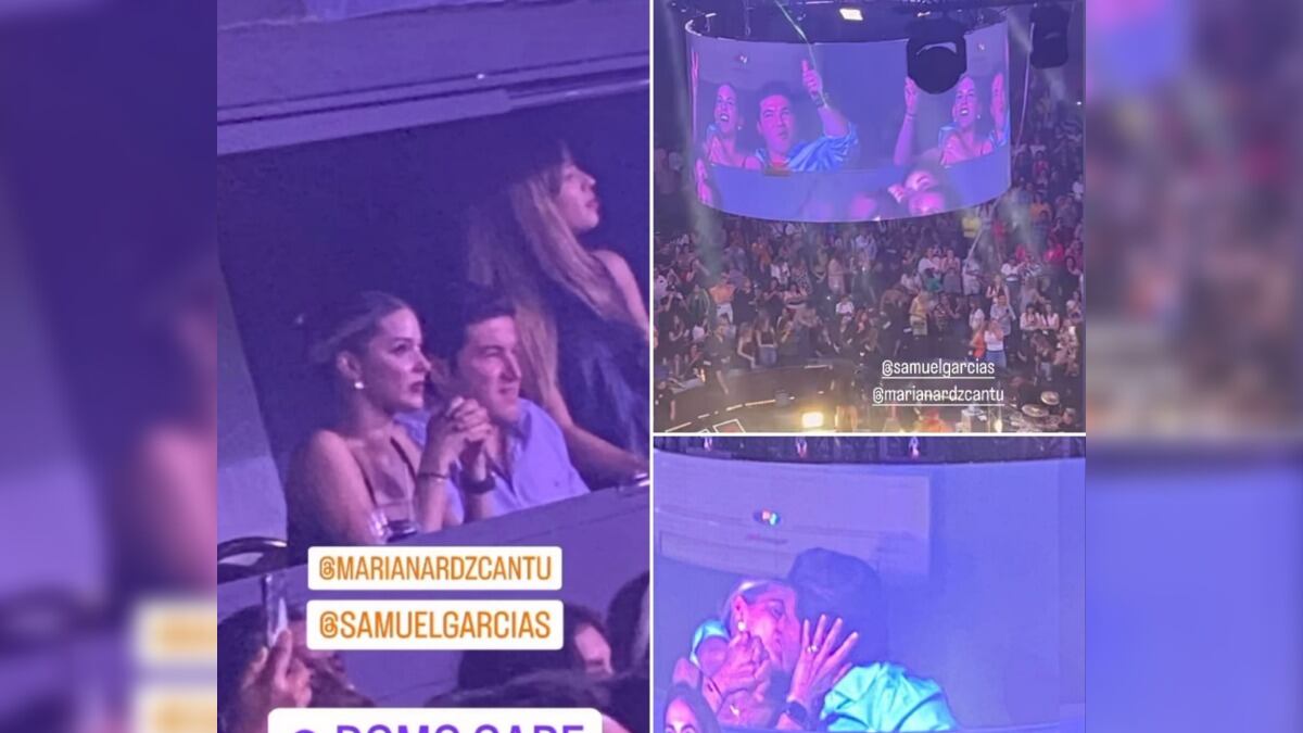 La pareja disfrutó del show y presumió su amor ante miles de asistentes al Domo Care.