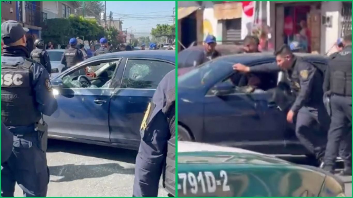 Dos personas se enfrentaron en un conflicto vial en la alcaldía Iztapalapa