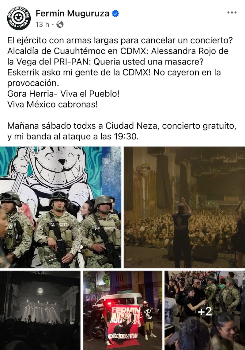 Fermín Muguruza en redes sociales