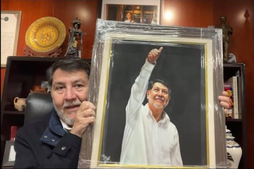 Senado paga más de 27 mil pesos por retrato al óleo de Fernández Noroña