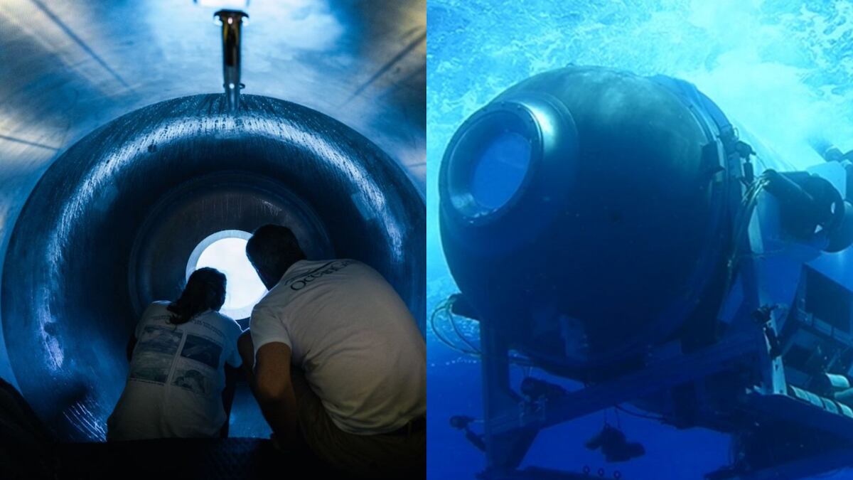 El sumergible se extravío en el océano Atlántico en una misión a las ruinas del 'Titanic'. (Especial)