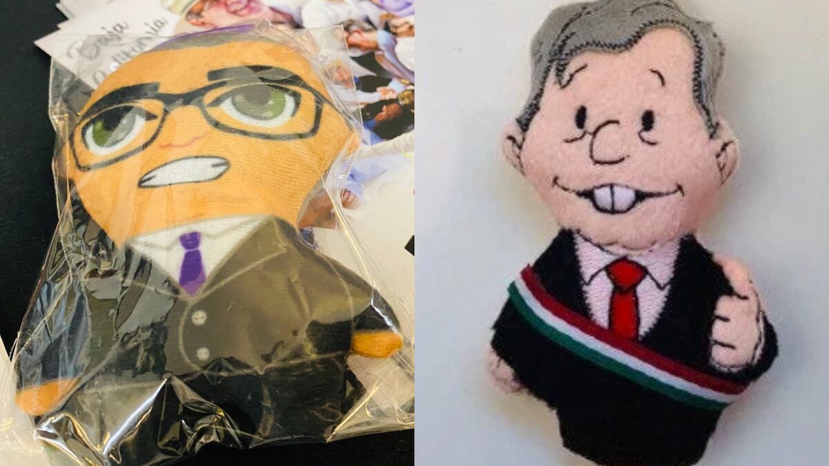 El peluche del canciller ya ha comenzado a circular entre sus simpatizantes. (Especial)