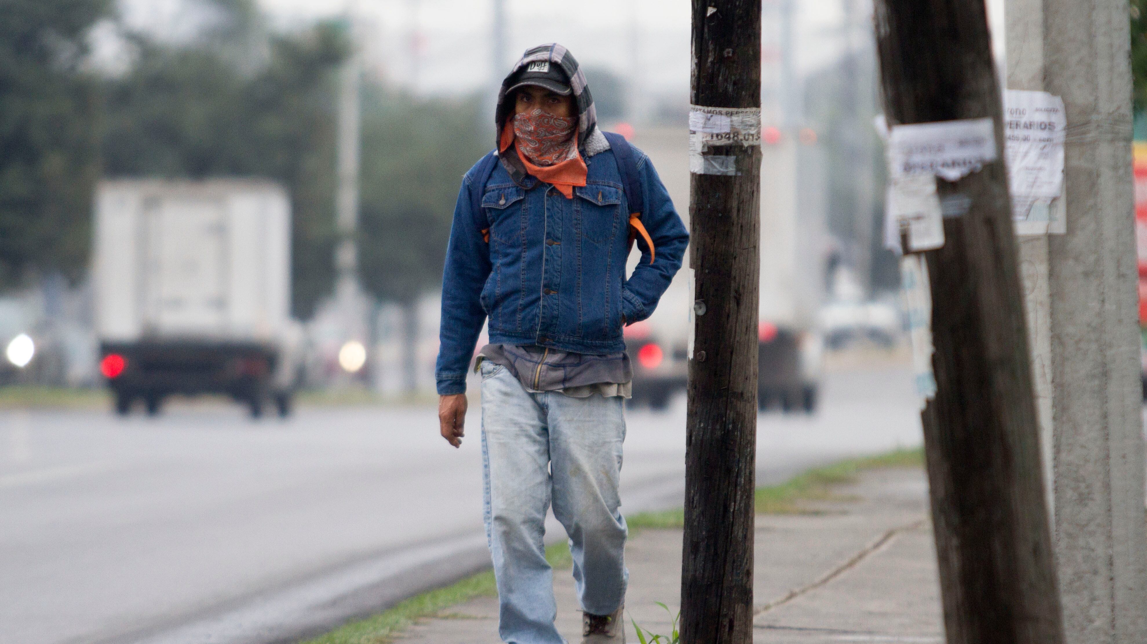 El frente frío traerá temperaturas menores a menos cinco grados centígrados