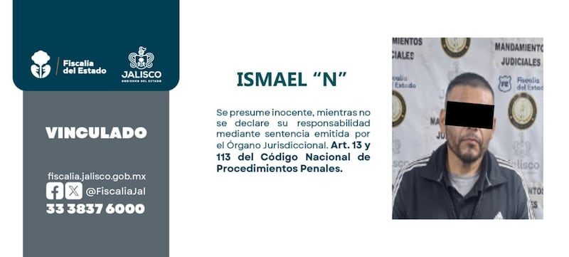 CORTESÍA/ FISCALÍA DEL ESTADO DE JALISCO (FE)