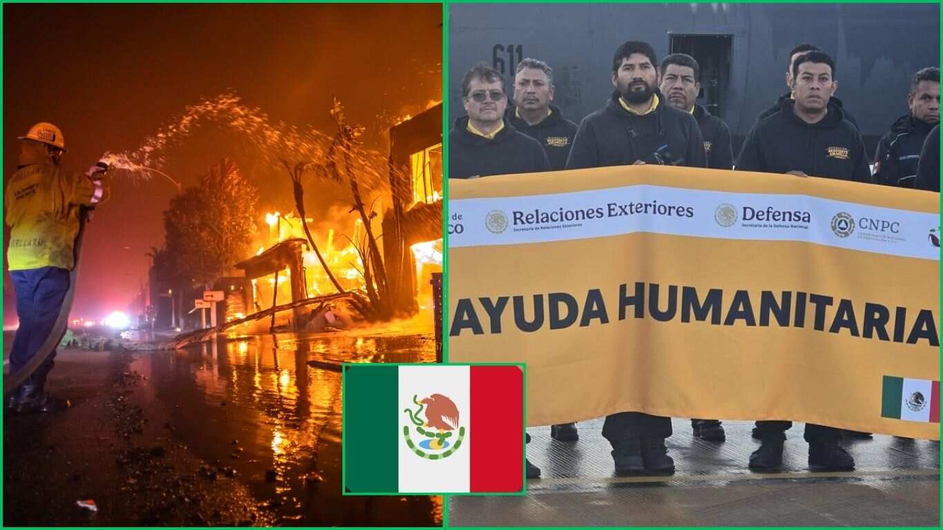 México al rescate de Los Ángeles tras incendios forestales