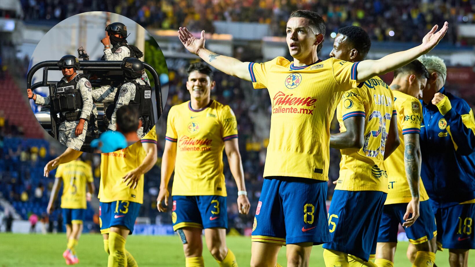 América estará resguardado por la Guardia Nacional en su viaje a Sinaloa.