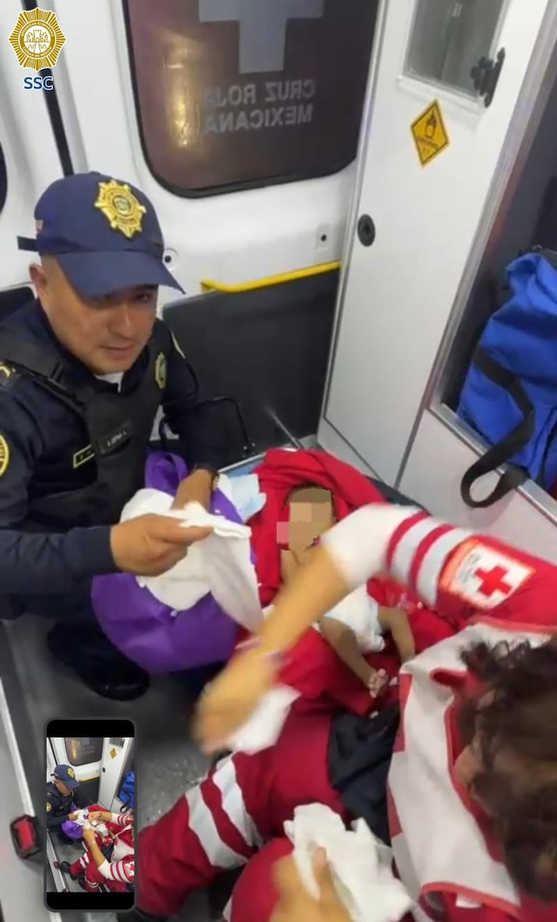 Bebe abandonado en Tacubaya