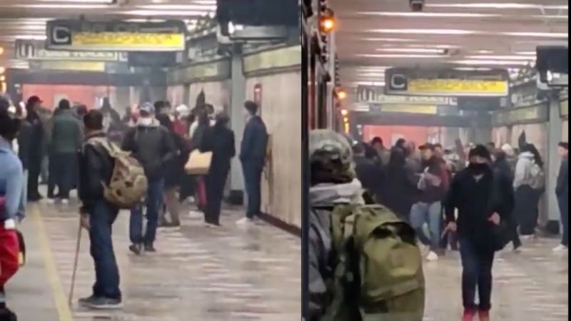 Balderas estación de la Línea 3 se llena de humo