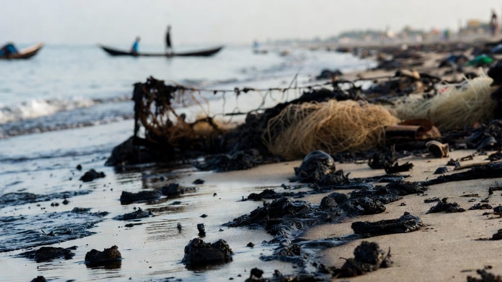 La prohibición pesquera se suma a reportes ciudadanos que documentan presencia de chapopote en distintos puntos del Golfo.