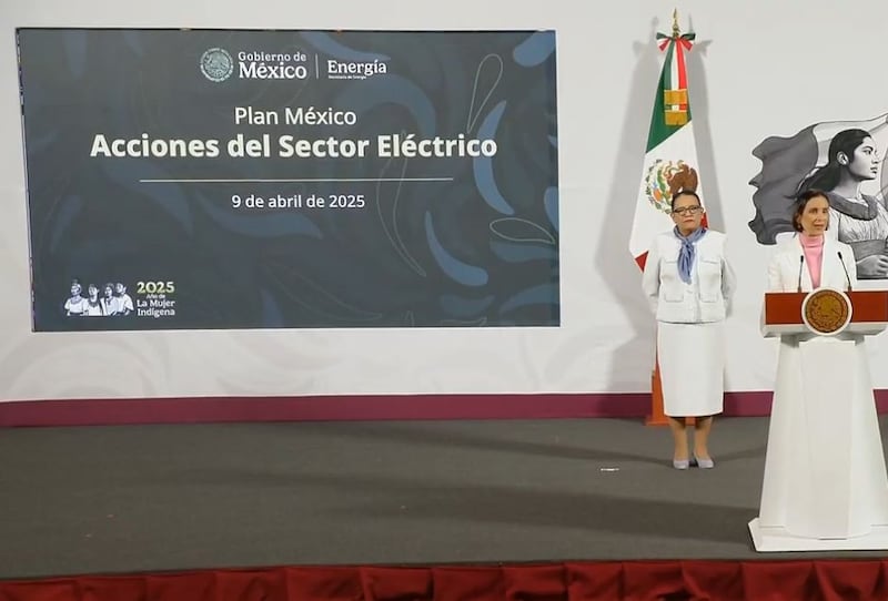 Rosa Icela sustituye a la presidenta y presentó a los invitados a la conferencia matutina