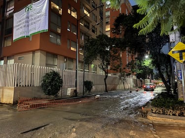 Enormes baches convierten calles de Polanco en una 'zona de guerra'