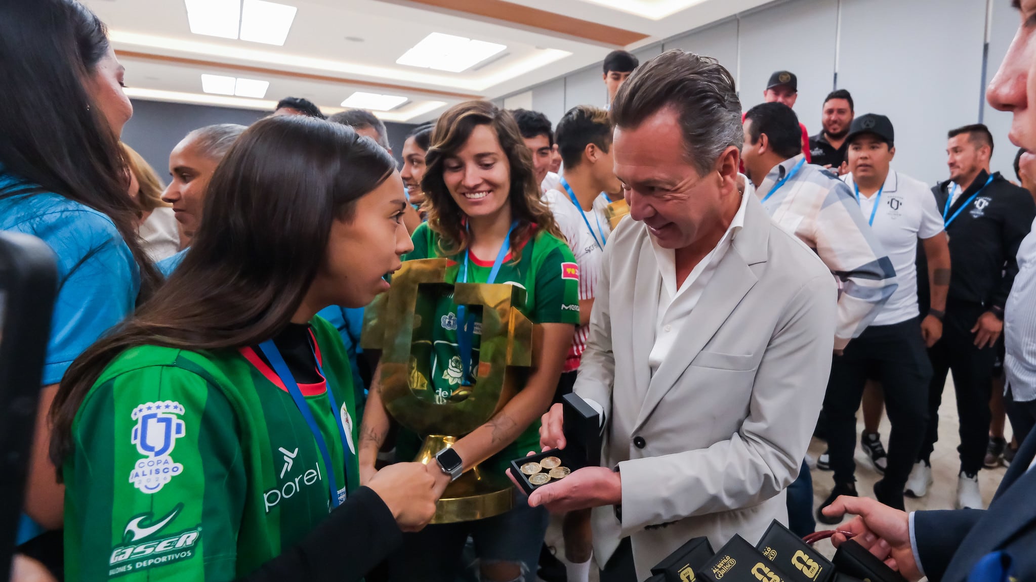 El Gobierno de Jalisco reconoció a los campeones del certamen deportivo a nivel estatal. CORTESÍA