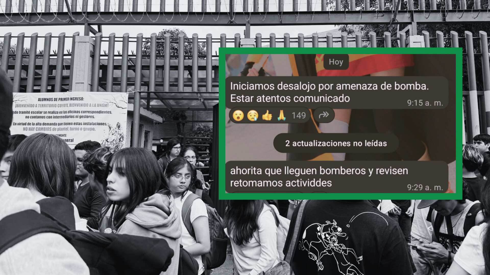 Nueva ataque contra la UNAM por amenaza de bomba