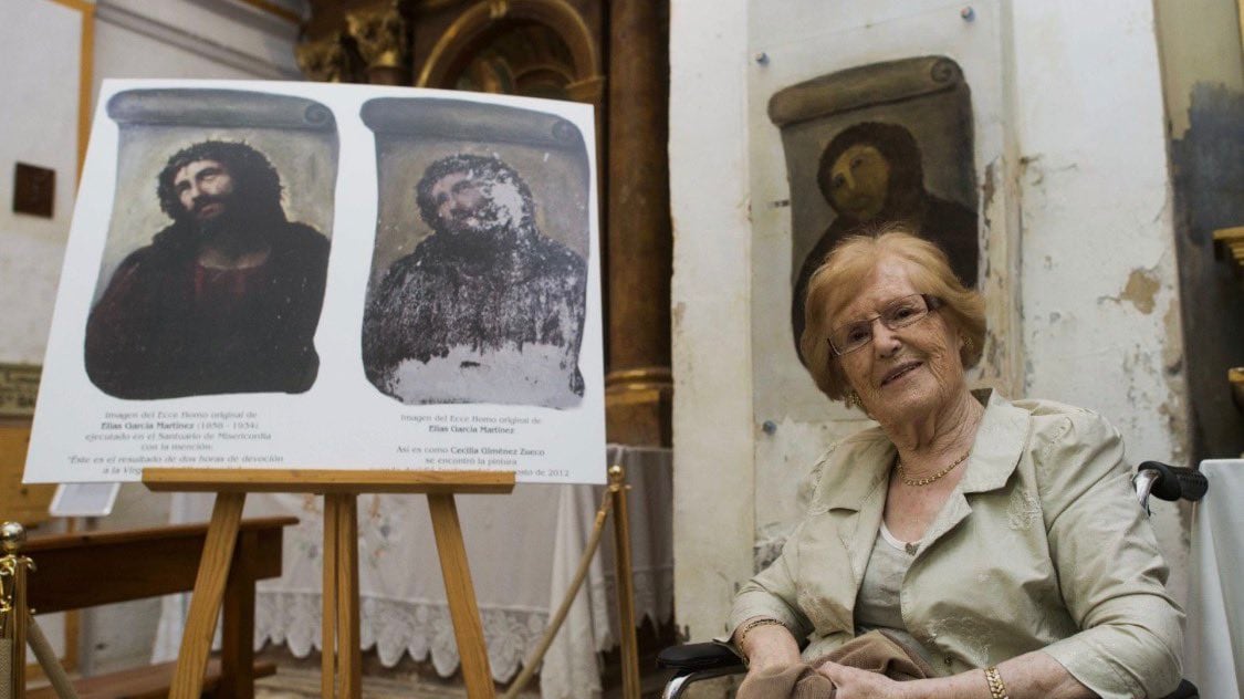 En 2012 su restauración del Ecce Homo la volvió mundialmente conocida