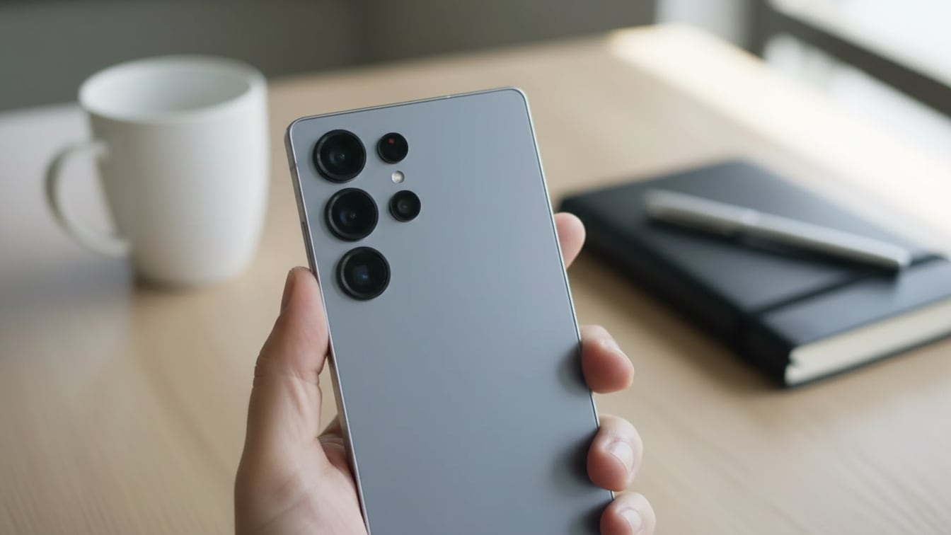 Samsung Galaxy S26 Ultra-Thin, maqueta - Imagen generada con IA FW/Whisk