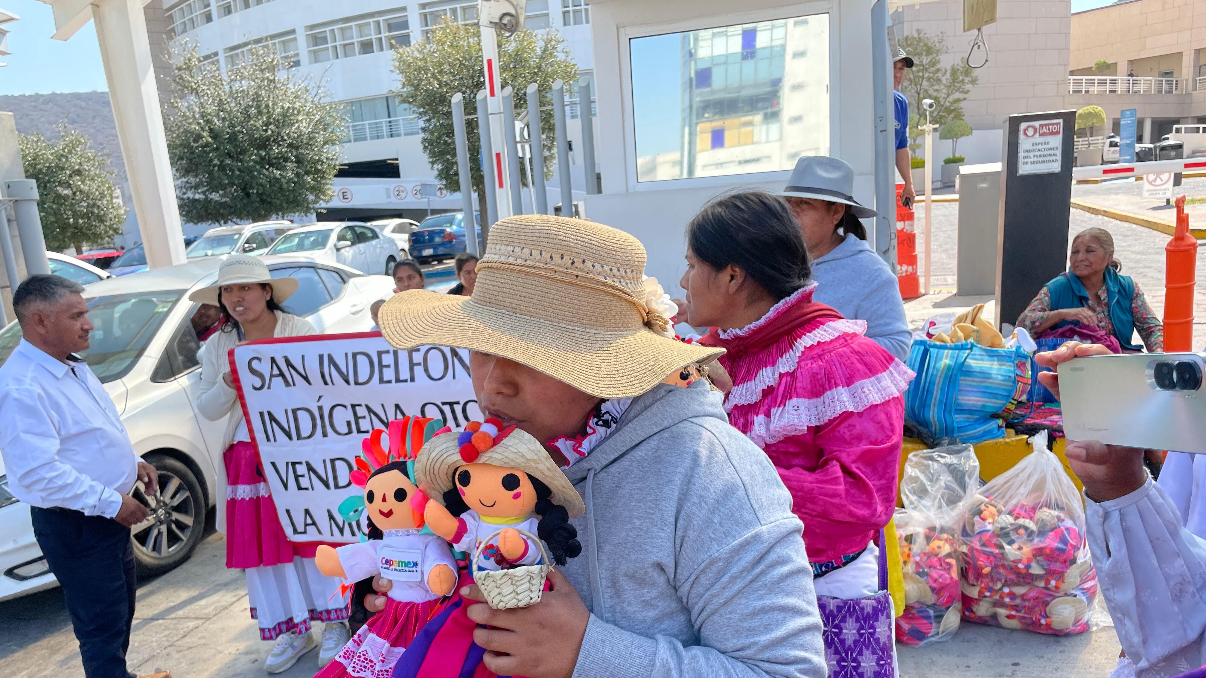 Manifestación de artesanas.