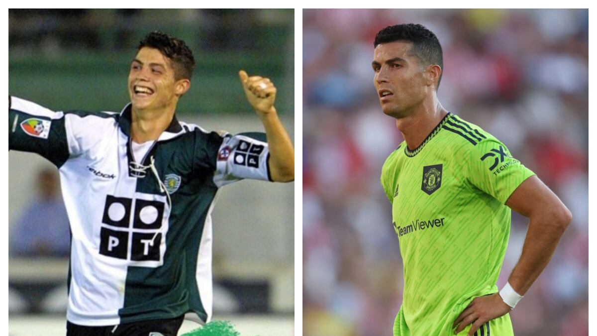 Cristiano Ronaldo, antes y después