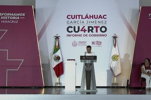 Cuitláhuac García rinde su cuarto informe; destaca obras, inversión y baja en delitos