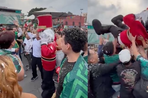 Cachito se roba los reflectores: multitud lo carga y hace “volar” en plena fiesta futbolera