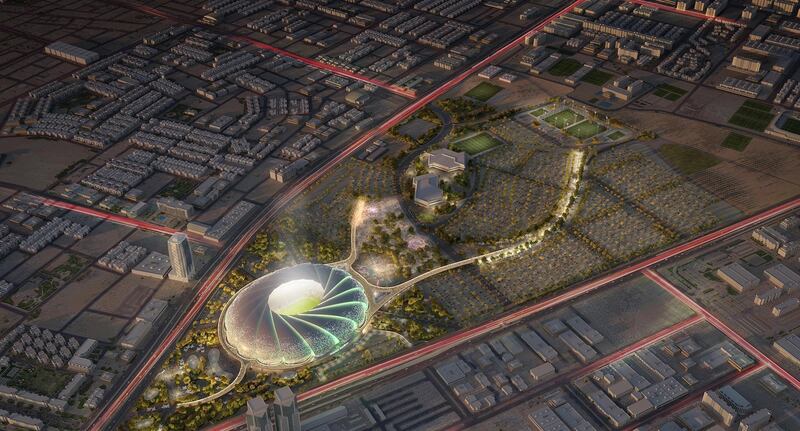 Aramco Stadium.