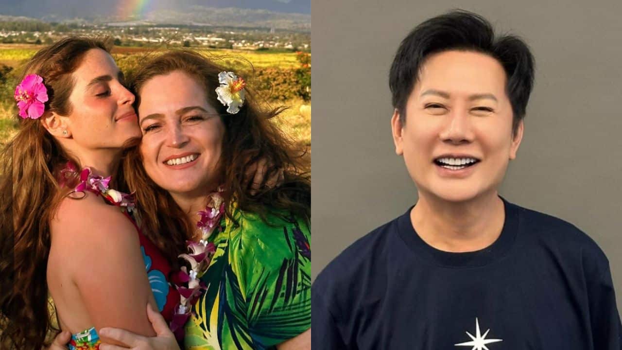 Fátima Bosch, su mamá y Nawat Itsaragrisil