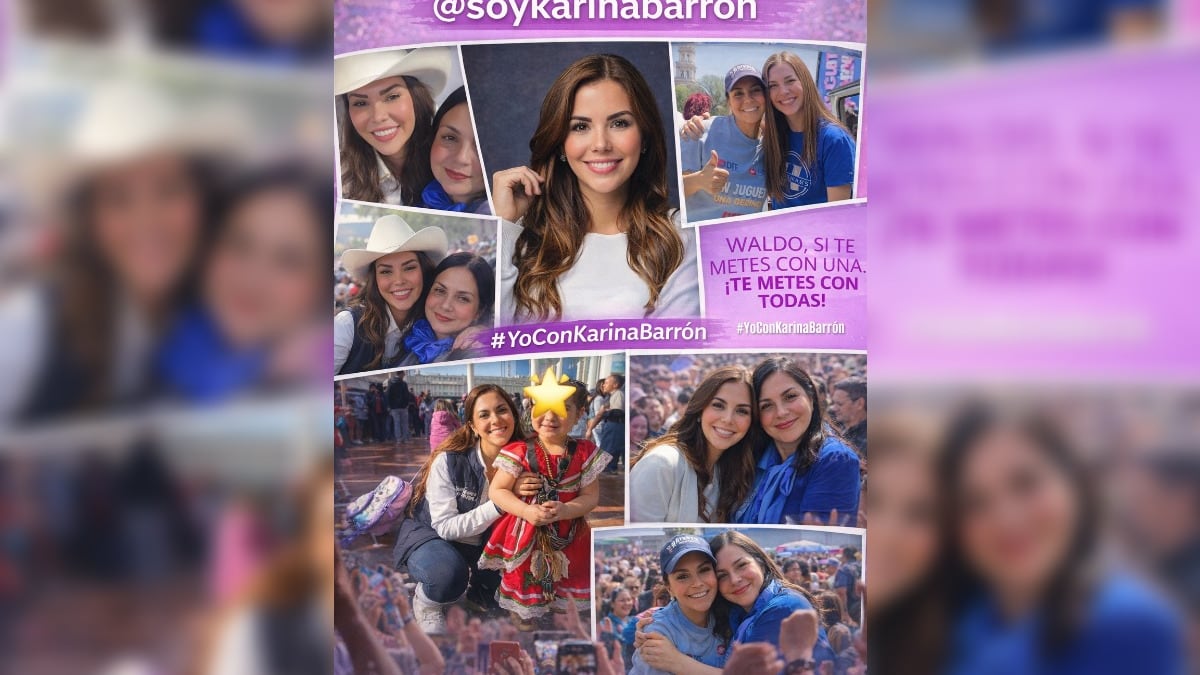 Diferentes grupos de mujeres manifiestan su apoyo a la funcionaria.