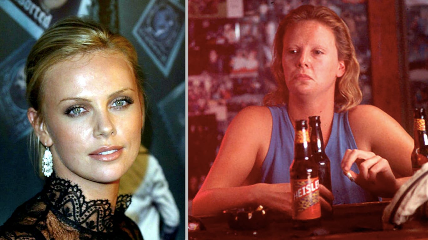 Charlize Theron tuvo que someterse a un cambio físico evidente para su papel en Monster.