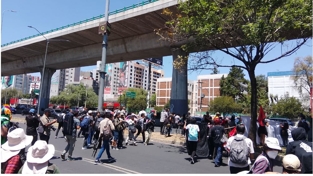 Bloqueo en Periférico Sur CDMX