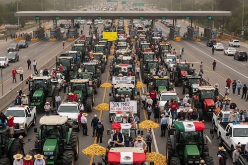 ¡Colapsará México! Agricultores anuncian paro nacional y bloqueo de carreteras el lunes 27 de octubre