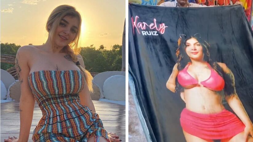 Karely Ruiz ya tiene cobertor con su foto
