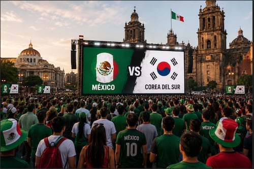 CDMX instalará 12 megapantallas para ver el partido México vs. Corea del Sur en el Centro Histórico