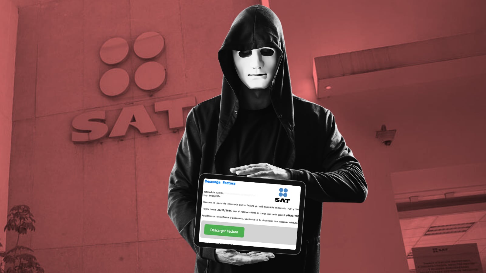 La falta de DMARC en el SAT y FGR expone sus correos oficiales a la suplantación, facilitando ataques de phishing.