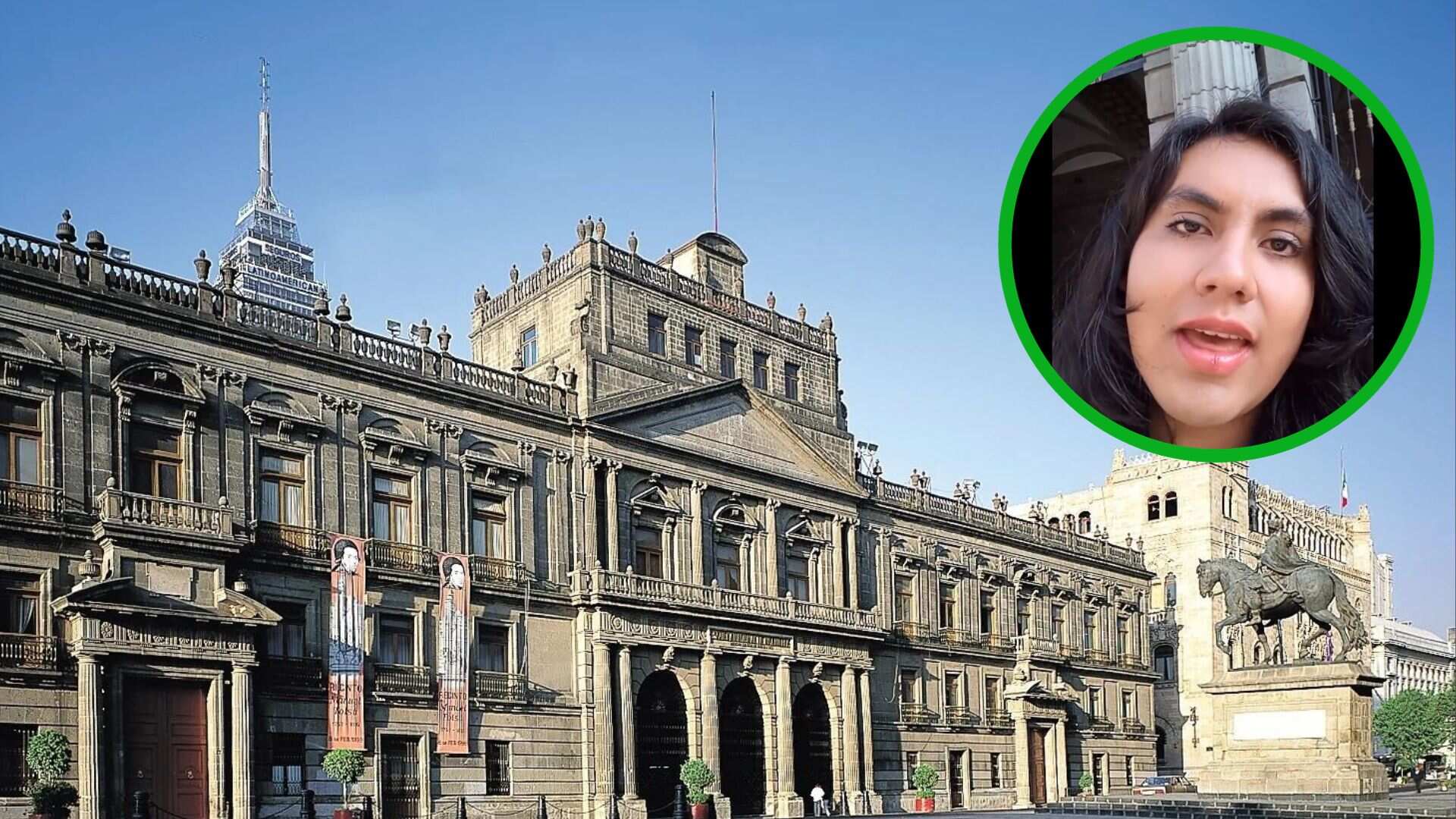 Una empleada del recinto cultural le pidió que saliera del baño de mujeres porque su presencia era una falta de respeto.