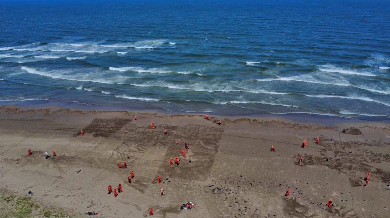 Limpieza de hidrocarburos zonas costeras de Veracruz y Tabasco