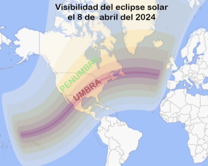 Gran Eclipse Mexicano: ¿En qué lugares del país se verá el lunes 8 de abril?