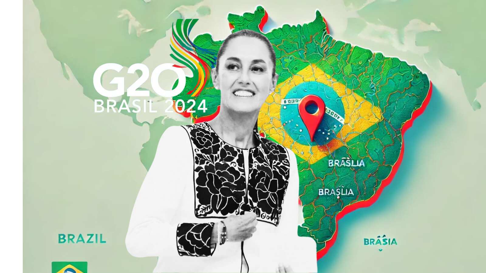 Claudia Sheinbaum propone en el G20 reducir gasto militar para financiar una reforestación global, combatir el cambio climático y la pobreza.