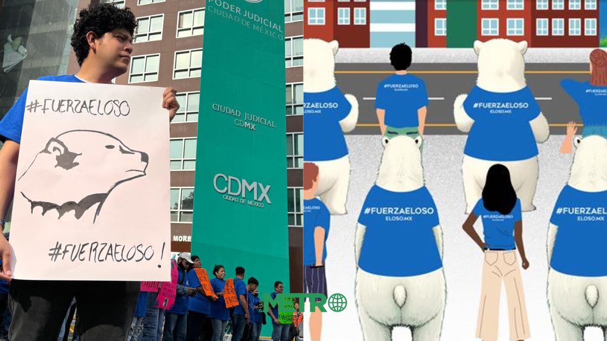 Trabajadores de la fábrica El Oso protestan ante el Poder Judicial de CDMX exigiendo recuperar materiales