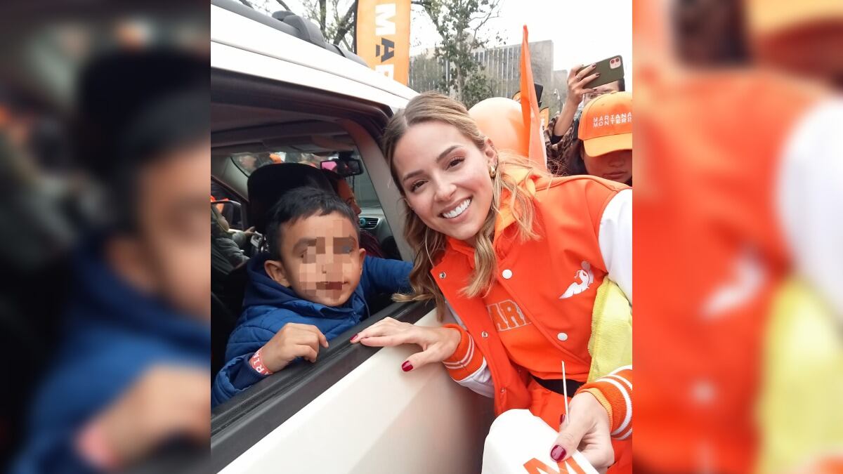 Los niños fueron los más contentos con Mariana.