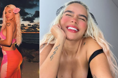 “Una diosa”: Karol G reaparece con explosivo  bikini y rompió internet